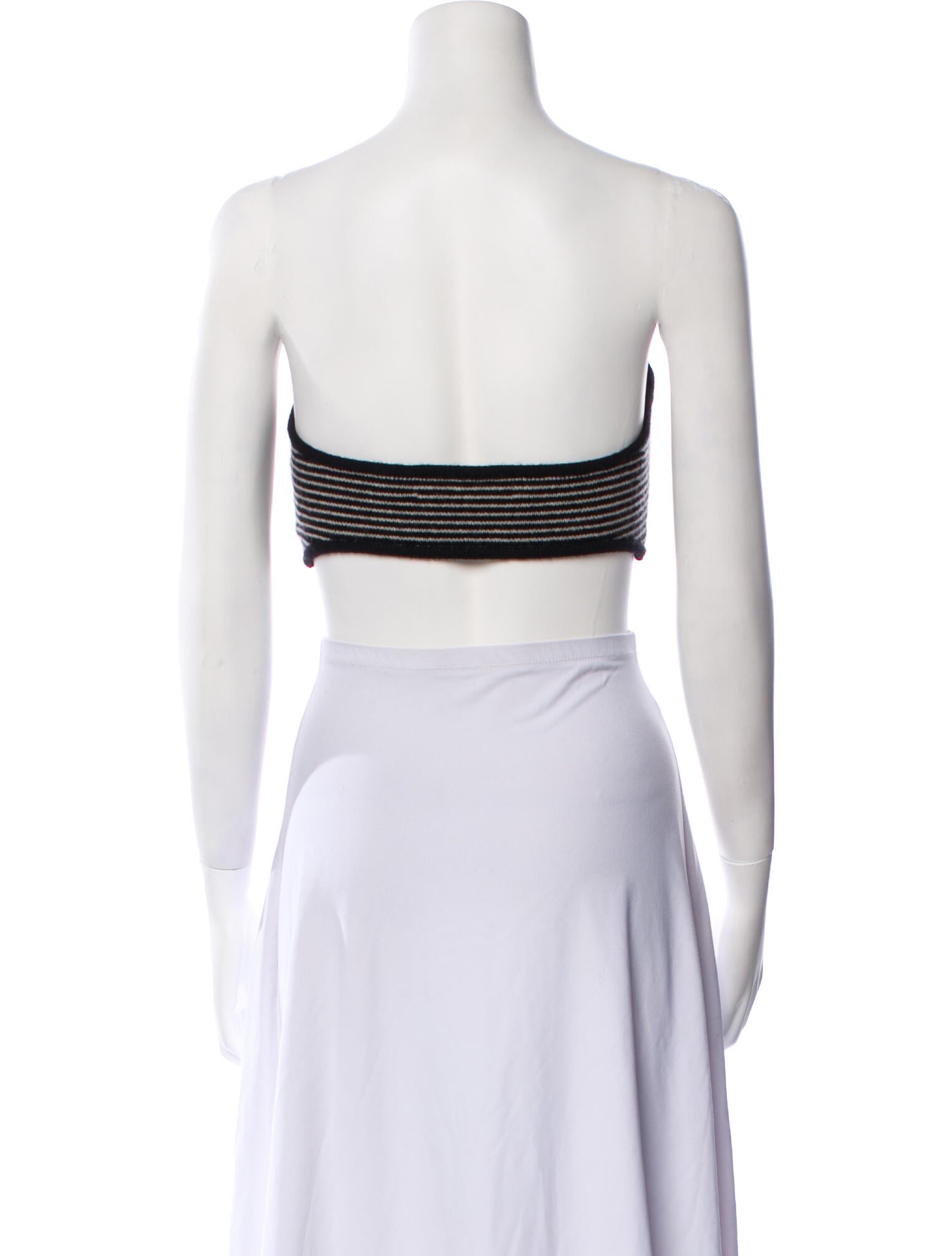 Lisa Yang Cashmere Striped Crop Top